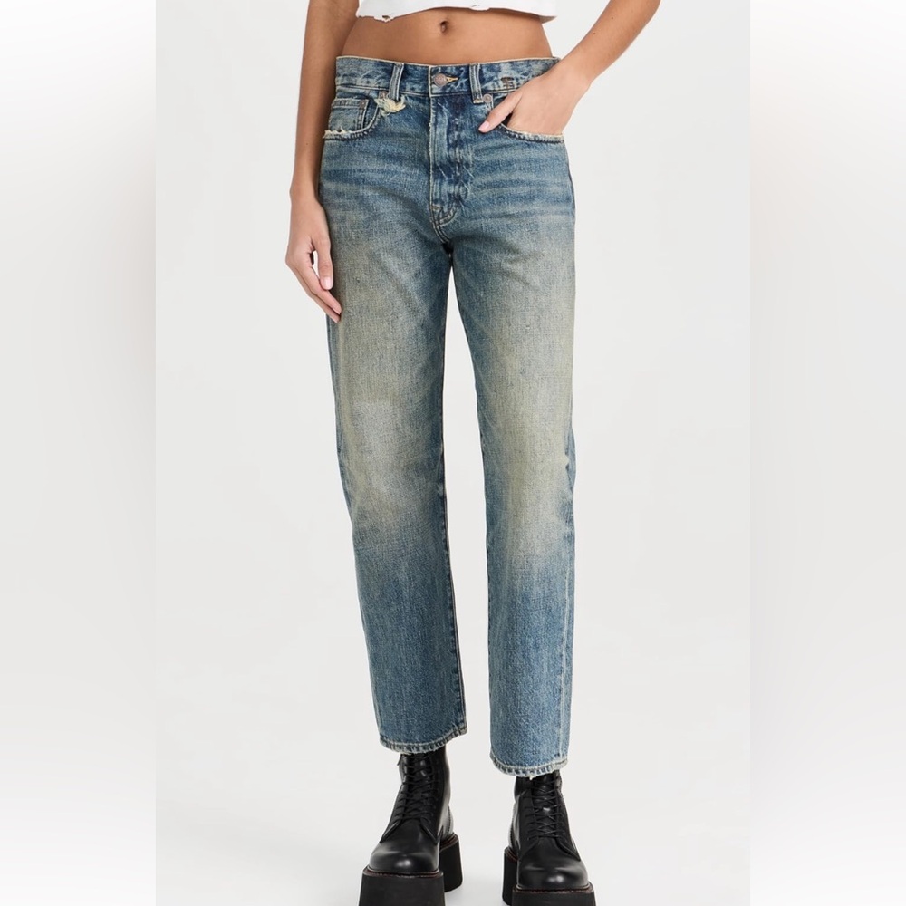 R13 Boyfriend jeans in Clinton Blue, 24